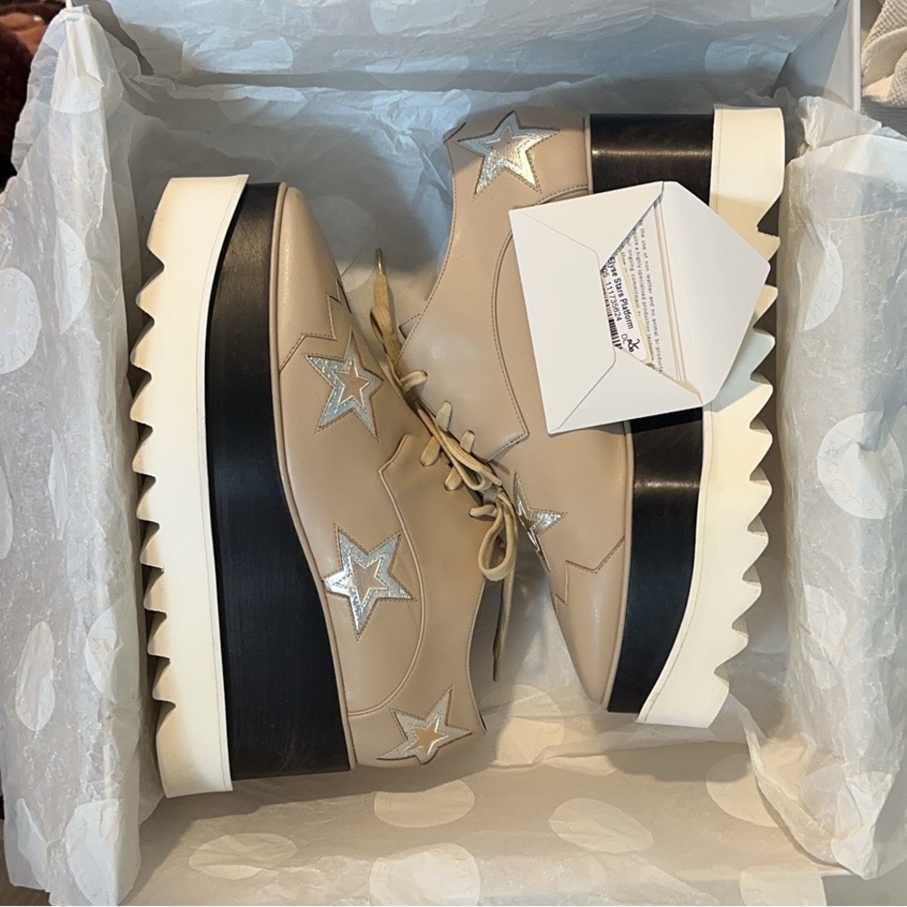 Like NEW - Stella McCartney Star Elyse Platform Oxfords - Picture 9 of 11